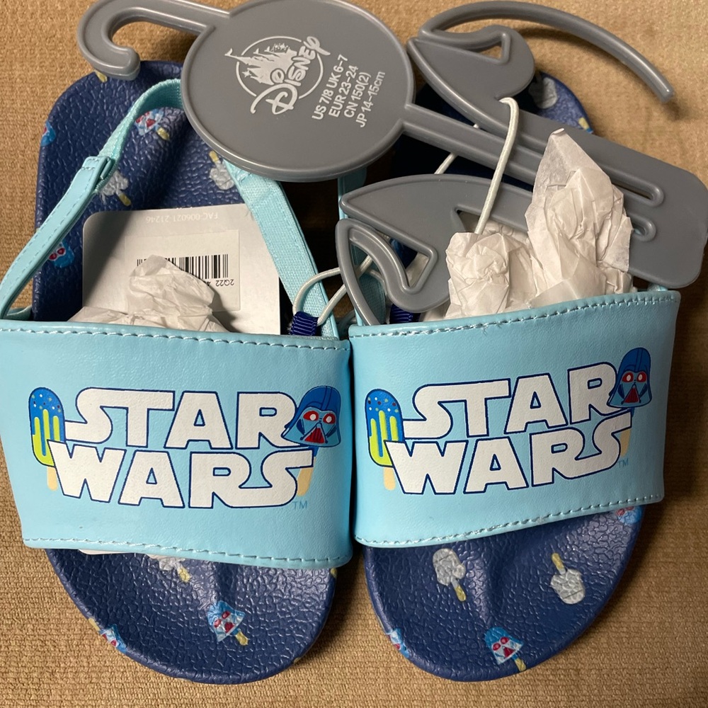 Disney Star Wars Kids Sandals - Light Blue and Navy